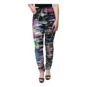 Multifarget Splatter Paint Skinny Denim Jeans