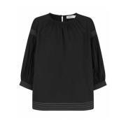 Oversized Top med ¾ Ermer