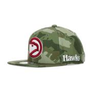 NBA Tonal Camo Stretch Fitted Cap