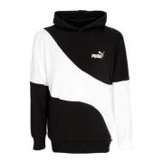 Power Cat Lettvekts Hoodie Svart