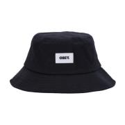 Dristig Label Bucket Hat II Svart