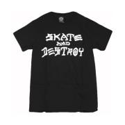 Skate Destroy Tee Svart/Hvit