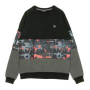 Glitch Camo Crewneck Sweatshirt Svart