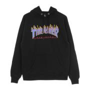 Flame Hood Sweatshirt Svart/Blå