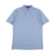 Blue Polo Ralph Lauren Basic Mesh Short Sleeve Polo Shirt Vessel Blue ...