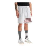 4-Bar Bomull Bermuda Shorts