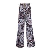 Blomstret Utsvinget Bomull Jacquard Denim Jeans