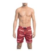 Strandshorts med All-over Print og Elastisk Midje