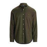 Green Polo Ralph Lauren Custom Fit Performance Twill Shirt Loden Heath...