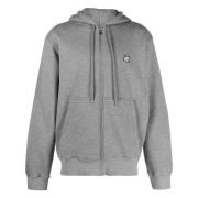 Revehode Patch Hoodie i Grå