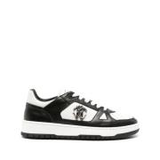 Sort Skinn Casual Trainers Sneakers