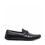 Elegant Svart Skinn Loafers