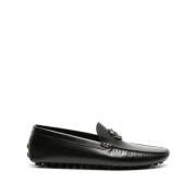 Sort skinnloafers casual flate