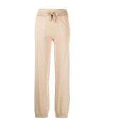 Beige Strikkbukser Casual Activewear