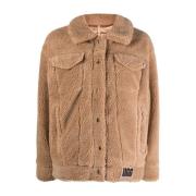 Kamel Faux-Shearling Jakke