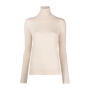 Kashmir Turtleneck Genser i Beige