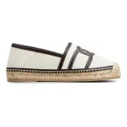 Kjede Espadrilles i Beige Bomull