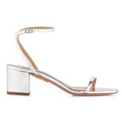 Elegant Sølv Sandal Pumps