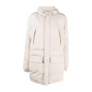 Beige Puffer & Down Jacket