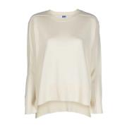 Casual Beige Ull Crew Neck Sweater