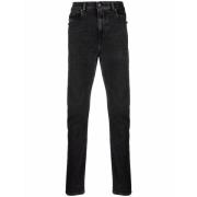 Casual Straight Svarte Jeans