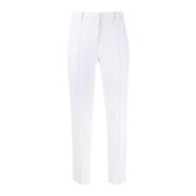 Hvit Casual Slim Crop Pant