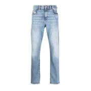 Casual Straight Blå Jeans