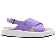 Høy såle lavendel sandal