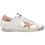 Hvit Bronse Glitter Stjerne Sneakers