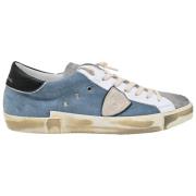 Lave Sneakers Mixage Denim Grå