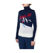 Navy Blue Afterski Sweater Kvinner