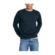 Klassisk Herre Sweatshirt med Brodert Logo