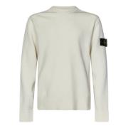 Hvit Crew-neck Sweater Aw24