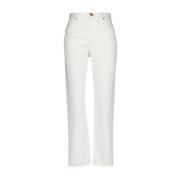 Hvite Flare Jeans