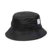 Svart Logo Bucket Cap Urban Stil