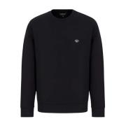 Marineblå Jersey Sweatshirt med Logo