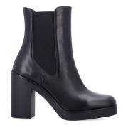 Svart Lukket Chelsea Bootie Aw24