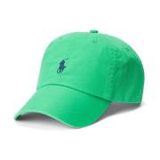 Grønn Polo Ralph Lauren Cotton Chino Ball Cap Caps