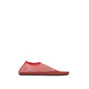 Mesh Ballet Flats med Square Toe