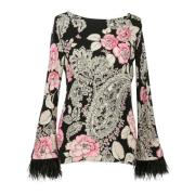 Blomsterprint Viscose Sweaters