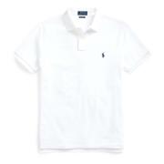 Hvit Polo Ralph Lauren Custom Fit Mesh Polo Shirt Pique