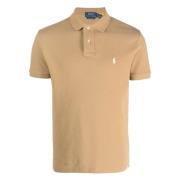 Tilpasset slim fit bomull mesh polo skjorte