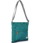 Sporty Teal Crossbody Veske - Mellomstor