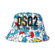 Multicolor Smurfene Logo Bucket Hat