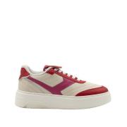 Rosa Sneakers Retro Stil Kvinner