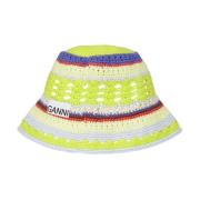 Fargerik Heklet Bucket Hat