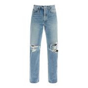 Vintage High Waist Straight Jeans