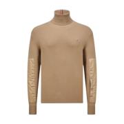 Beige Ull Turtleneck Jumper Ski