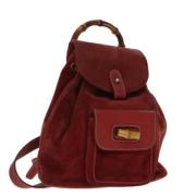 Pre-owned Suede backpacks