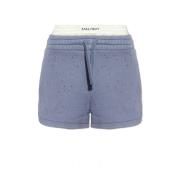 Shorts med vintageeffekt